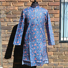 The Azure Dreams Digital Printed Kurta